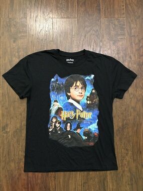 Warner Bros. Harry Potter Tee - Black with White Print
